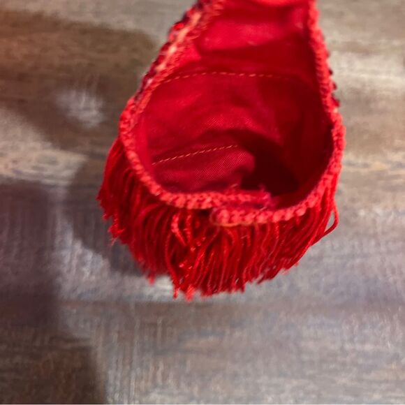 Barbie Doll Red Halter Backless Tassel Dress Handmade - Picture 4 of 7